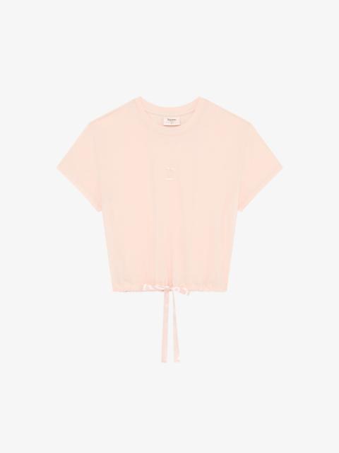 Repetto Satin ribbon crop top