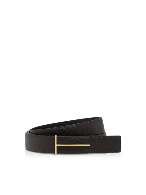 TOM FORD GRAIN LEATHER SLIM T REVERSIBLE BELT