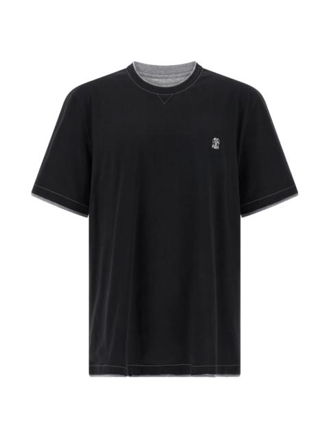 Brunello Cucinelli Double layer t-shirt