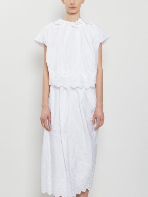 Simone Rocha Gathered Cotton Tulip Top