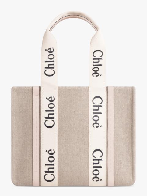 Chloé WOODY MEDIUM TOTE | CEMENT PINK