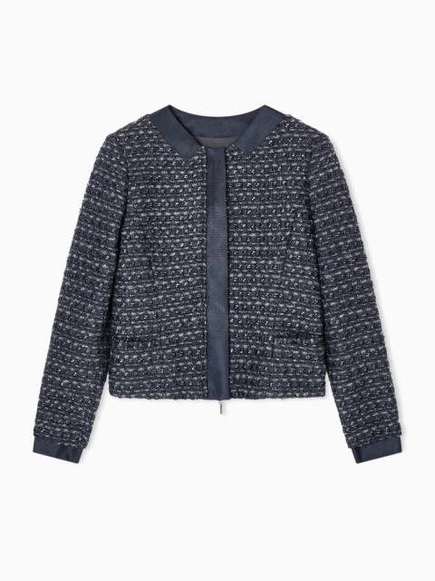EMPORIO ARMANI LUREX TWEED JACKET