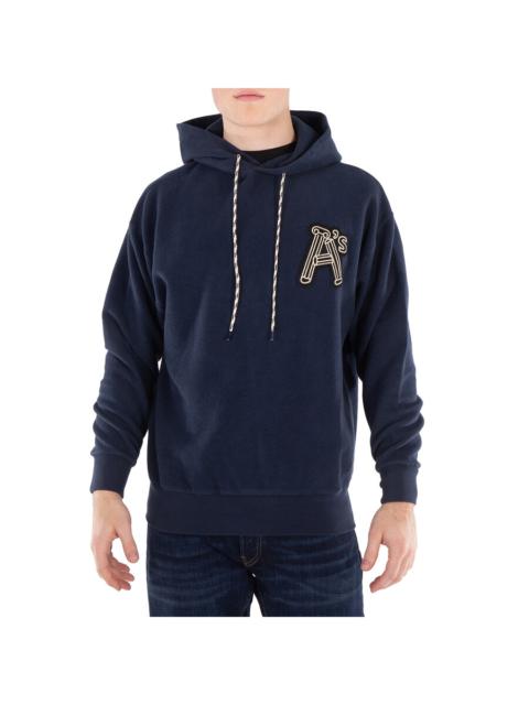 Other Designers Aries Men's Navy Reverse Column Cotton Hoodie