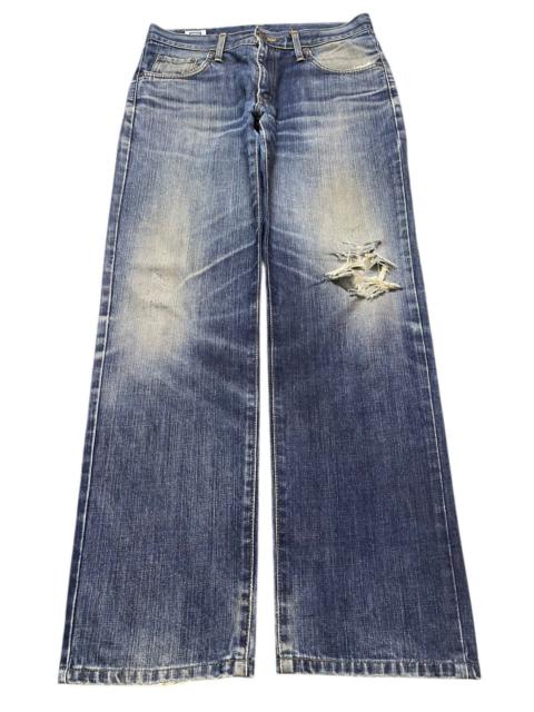 Other Designers Vintage 90s Edwin 403 Faded Wash Distressed Loose Jeans