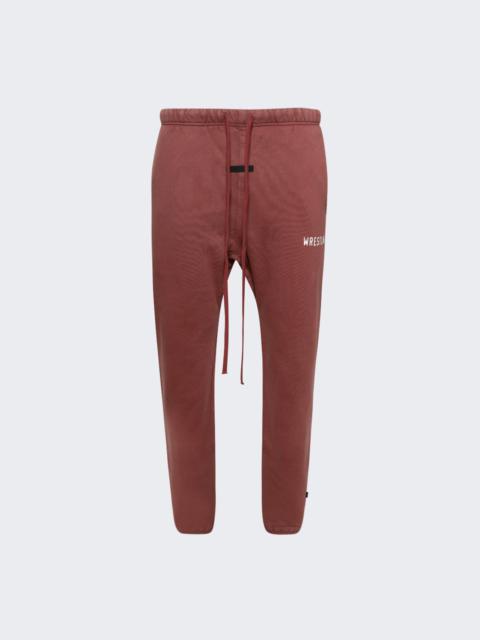 ESSENTIALS Heavy Fleece Classic Sweatpant Crimson