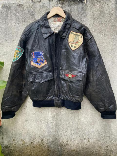 Other Designers Vintage USAF By MFG Leather Bomber Jacket