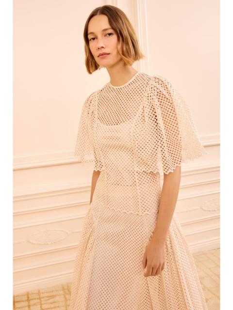 ULLA JOHNSON Hera Eyelet Cotton Top