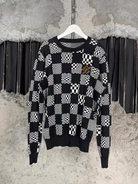 Louis Vuitton Louis Vuitton Distorted Damier Crewneck Sweater
