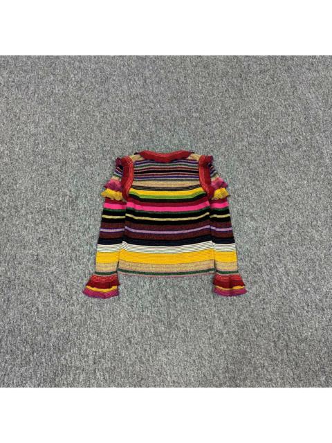 GUCCI Gucci Rainbow Striped Long Sleeve Top