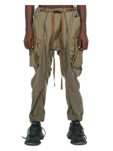 Expandable Double Waist  commuter dungarees pant /DG