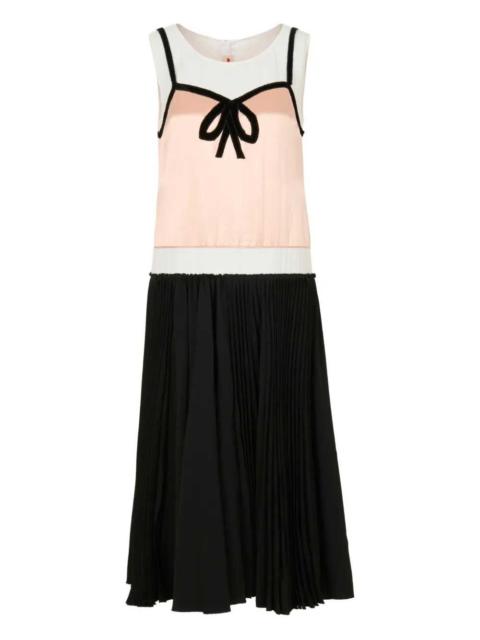 Marni Marni Women Pleated Midi Dress With Bow