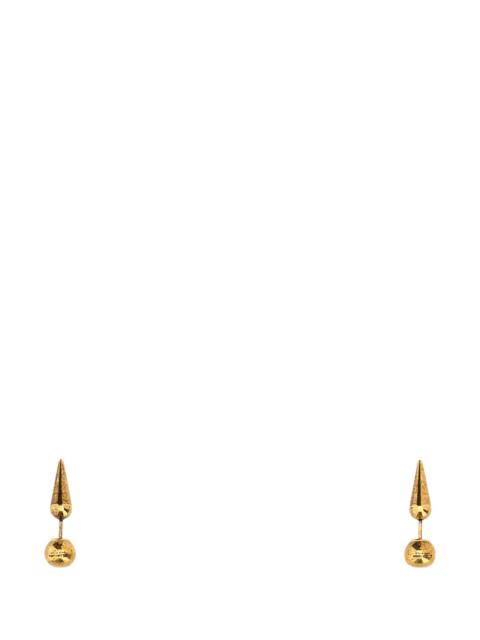 Jil Sander Gold metal earrings