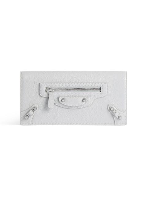 BALENCIAGA Women's Le City Money Long Wallet in Light Grey
