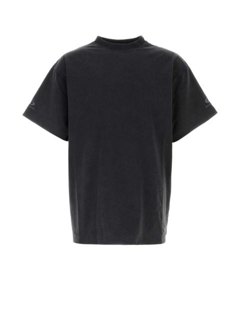 BALENCIAGA Balenciaga Men Slate Cotton Oversize Reversbile T-Shirt
