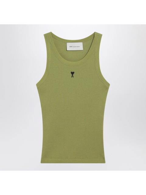 AMI Paris Ami Paris Ami De Coeur Matcha Green Tank Top Women