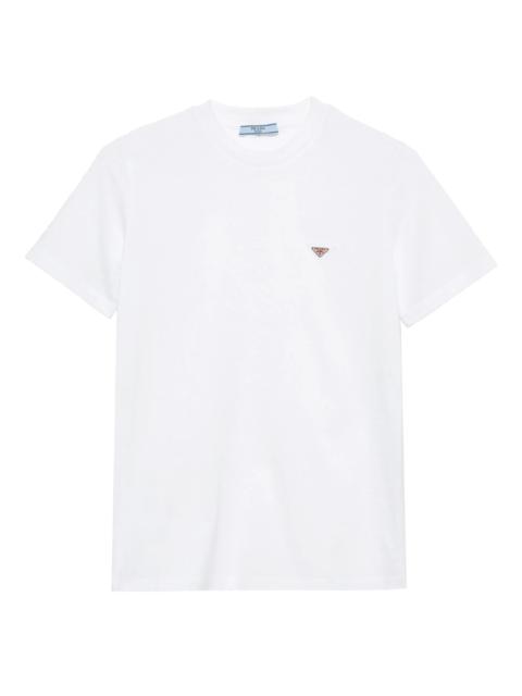 Prada enamel triangle logo T-shirt