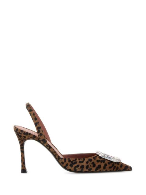 Amina Muaddi Amina Muaddi Women Printed Leather Camelia Pumps