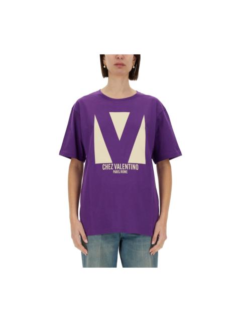 Valentino "chez Valentino" Print T-shirt