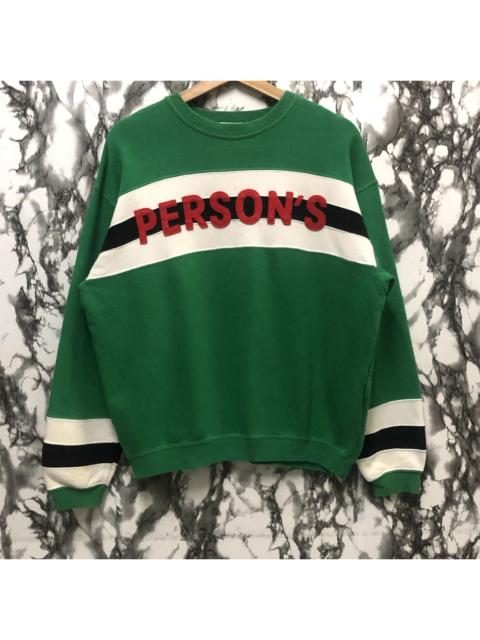 Other Designers Vintage - Persons velvet logo baggy sweatshirt crewneck