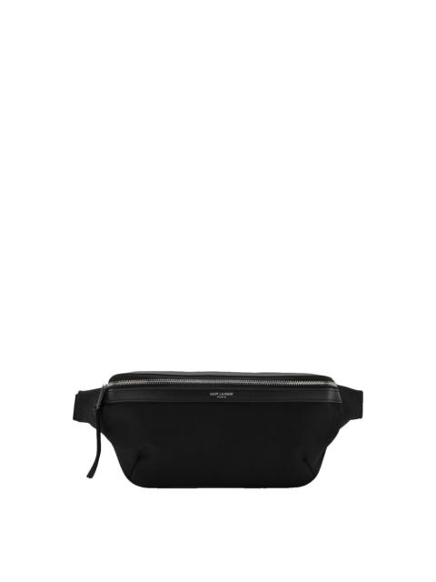 SAINT LAURENT SAINT LAURENT Black Canvas Black Crossbody Bag New & Authent