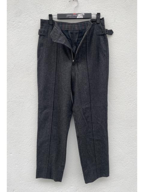 Other Designers Designer - OZZ Mens Wool Side Buckle Pants made in japan