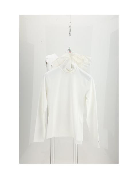CELINE Celine High Neck Knit Top Optic White