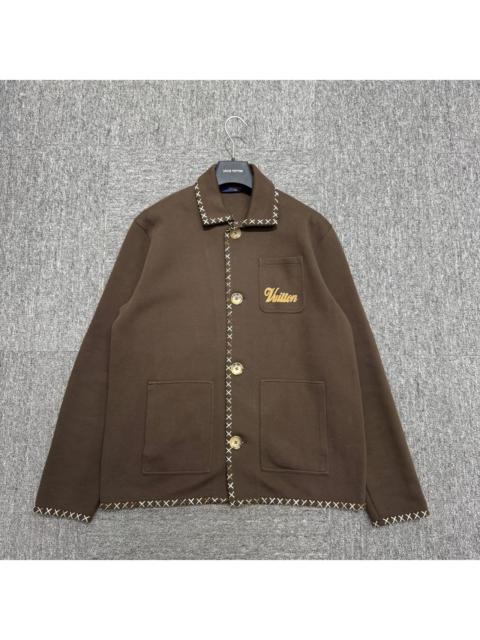 Louis vuitton lv embroidered lettering jacket
