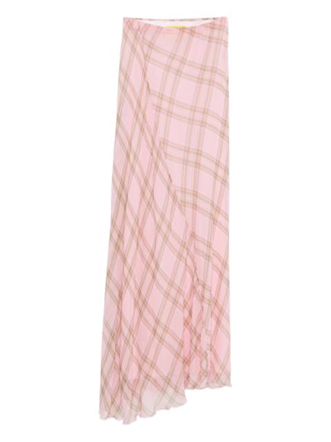 MARQUES’ALMEIDA tartan-print maxi dress