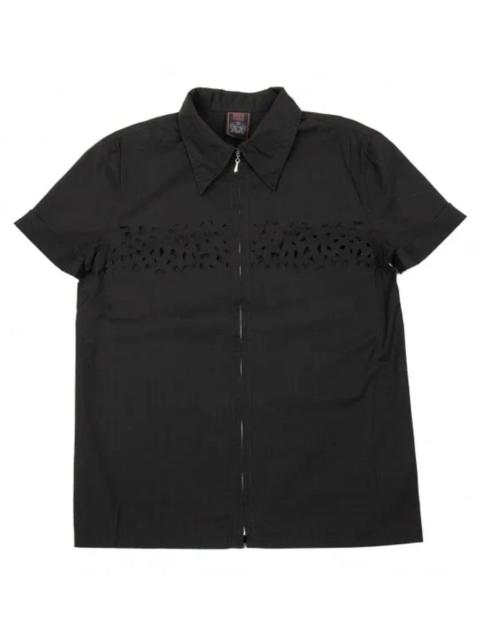 Jean Paul Gaultier Laser-Cut Zip-Up Shirt