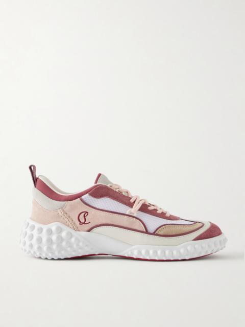 Christian Louboutin Mara Leather-trimmed Sneakers