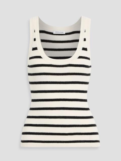 VERONICA BEARD Birke striped cashmere tank