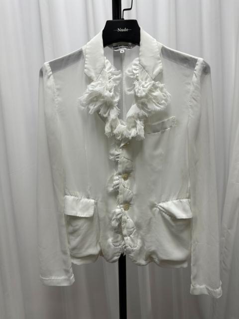 Comme Des Garçons Comme des Garçons Comme des Kawakubo runway style lace-trimmed suit