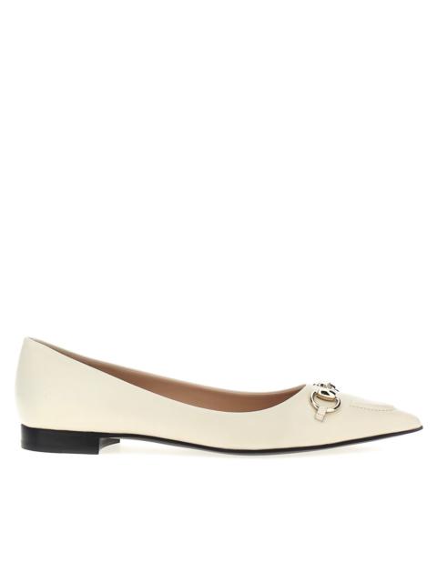 Gucci Horsebit Leather Ballet Flats