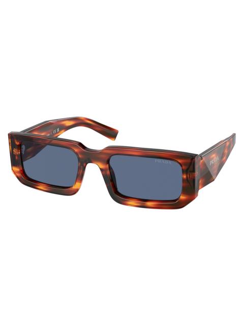 Prada Prada Dark Blue Rectangular Men's Sunglasses PR 06YS 17R06A 53