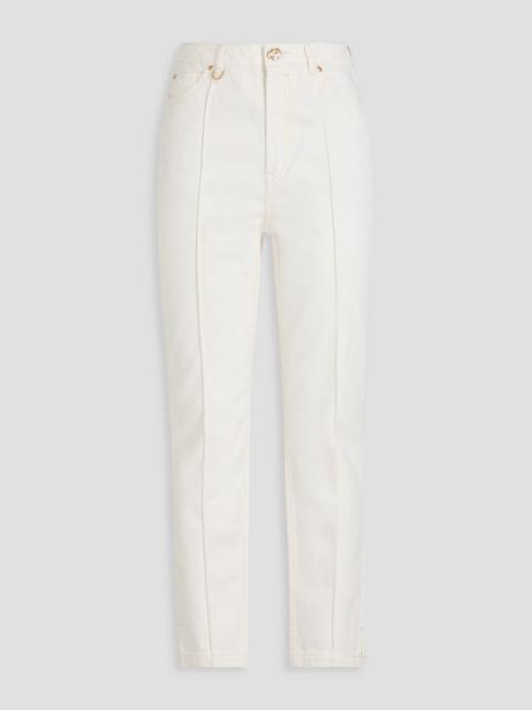 Zimmermann High-rise tapered jeans