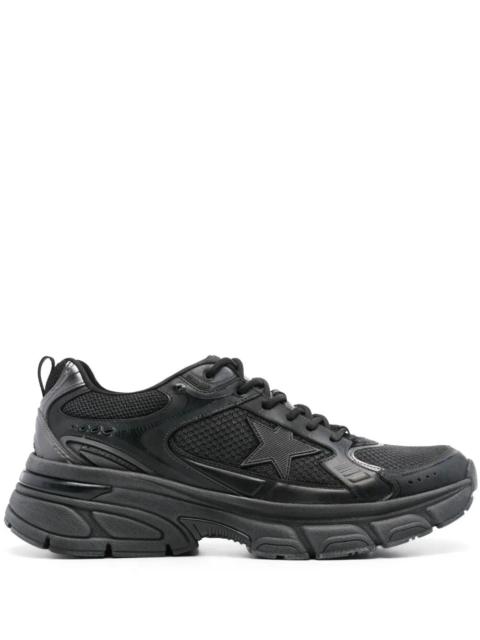 Golden Goose Golden Goose Men Leather And Mesh Lightstar Sneakers