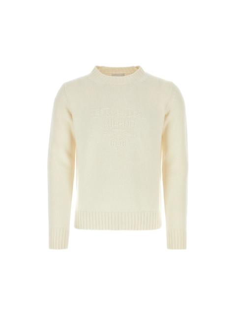 Prada PRADA Ivory Wool Blend Sweater New & Authentic (Men's size:5