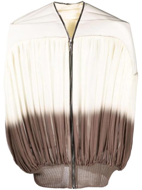 Rick Owens girdered bubble pleated jacket