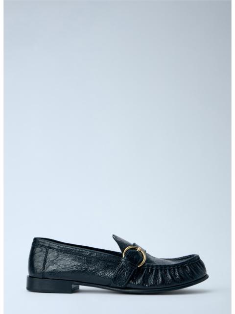 Miu Miu Miu Miu Women Leather Loafers With Buckle Detail