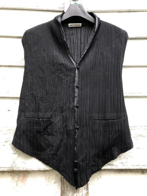Vintage Issey Miyake Mandarin Button Pleats Vest