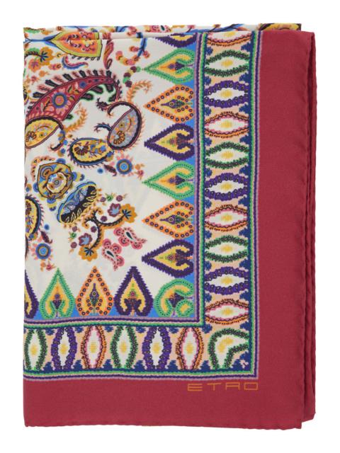 Etro Etro Women Multicolor Scarf With All-Over Paisley Print In Silk Woman