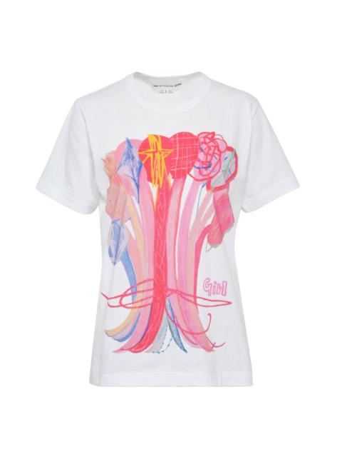 Comme des Garçons GIRL Mao Yoshino Artwork Printed T-Shirt