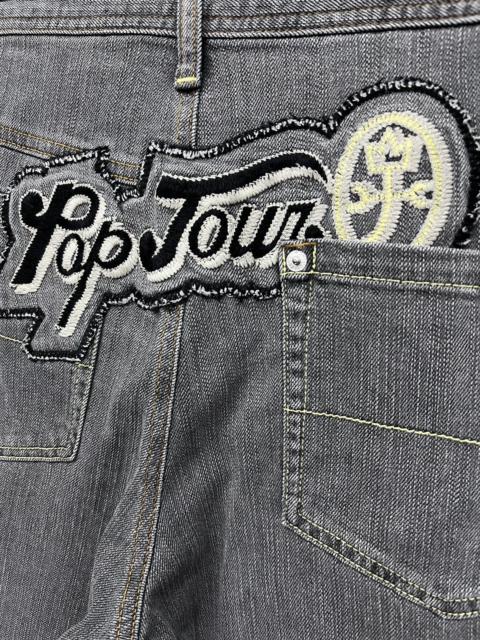 Other Designers Art Comes First - Vtg JC DE CASTELBAJAC Embroidery Pop Town Stretch Denim