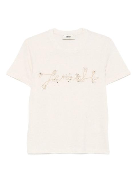 FENDI sequin-embellished T-shirt