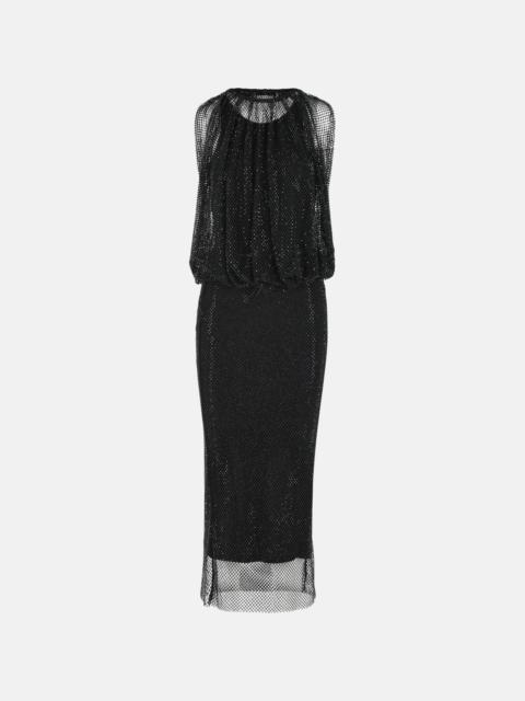 Sportmax 'PAPPA' SLEEVELESS DRESS IN JERSEY WITH BLACK CRYSTALS
