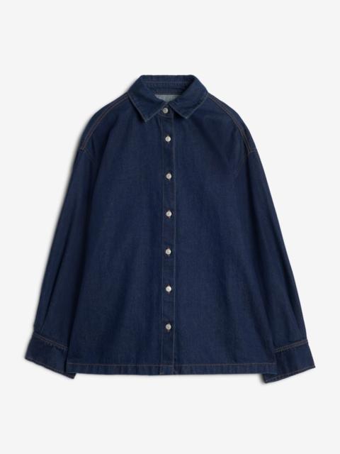 7 For All Mankind MANKIND Pleated Overshirt in Franklin