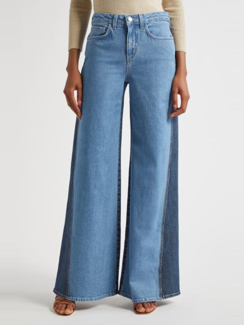L'AGENCE L'AGENCE Beau High Waist Wide Leg Jeans in Paso at Nordstrom