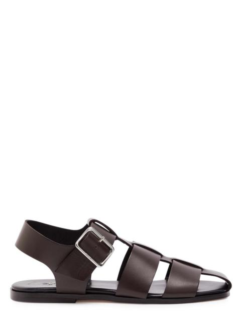 Aeyde Whit Leather Fisherman Sandals
