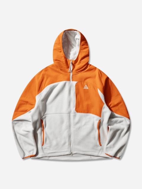 Nike Men's ACG 'Wolf Tree' Plus Full-Zip Hooded Mid Layer Safety Orange / Photon Dust