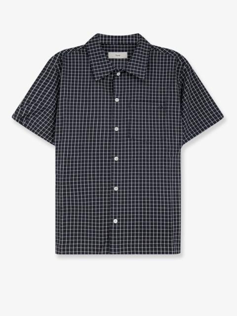 Dunst Dunst Cotton Blend Shirt Black Check